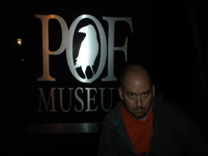 BC Furtney at Halloween, The Poe Museum